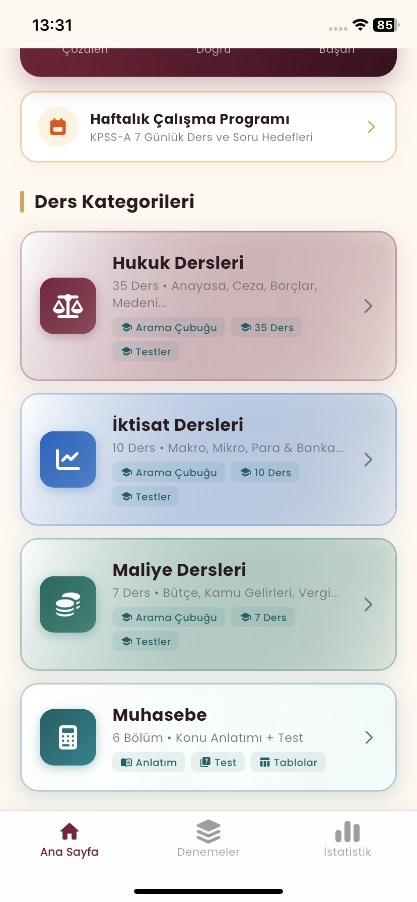 KPSS-A Kariyer Dersler
