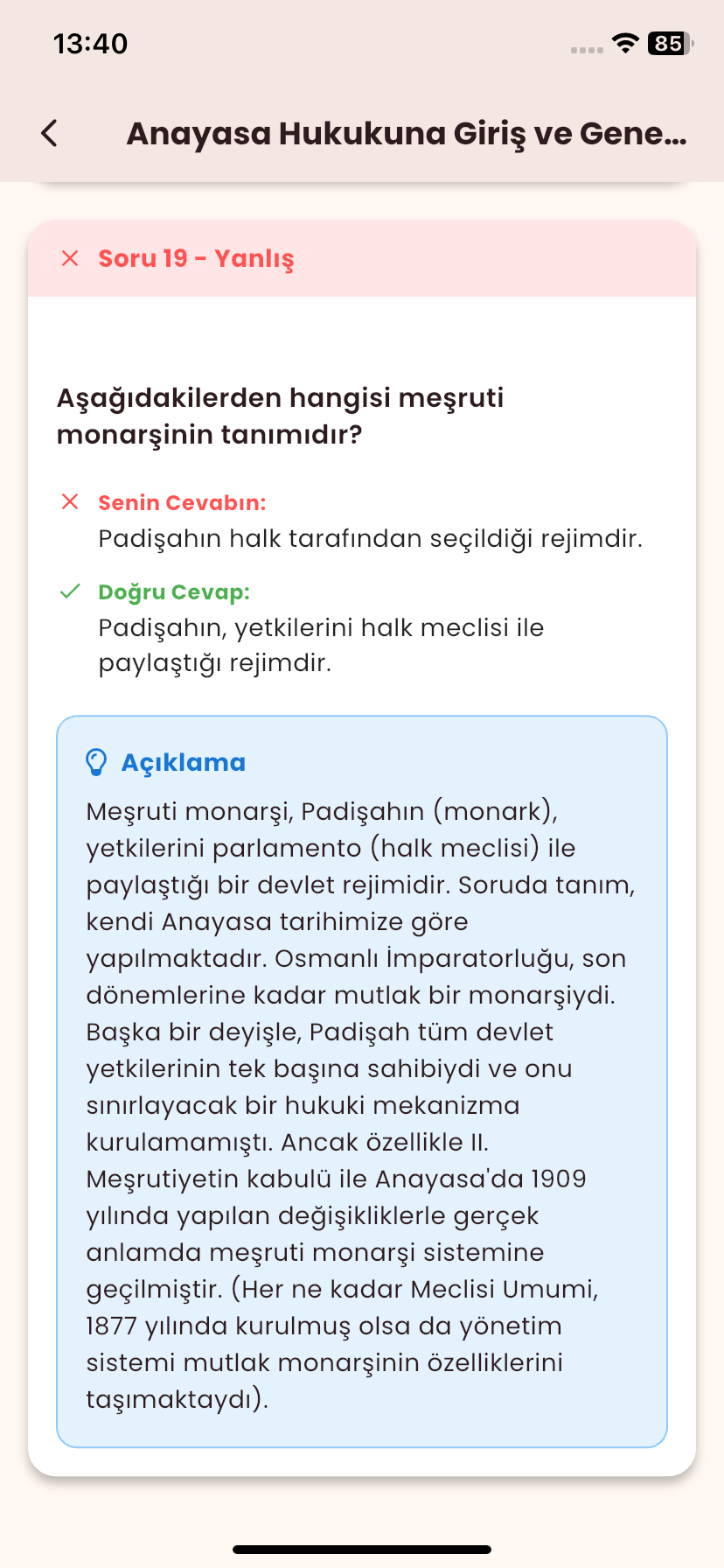 Soru Çözüm Açıklaması